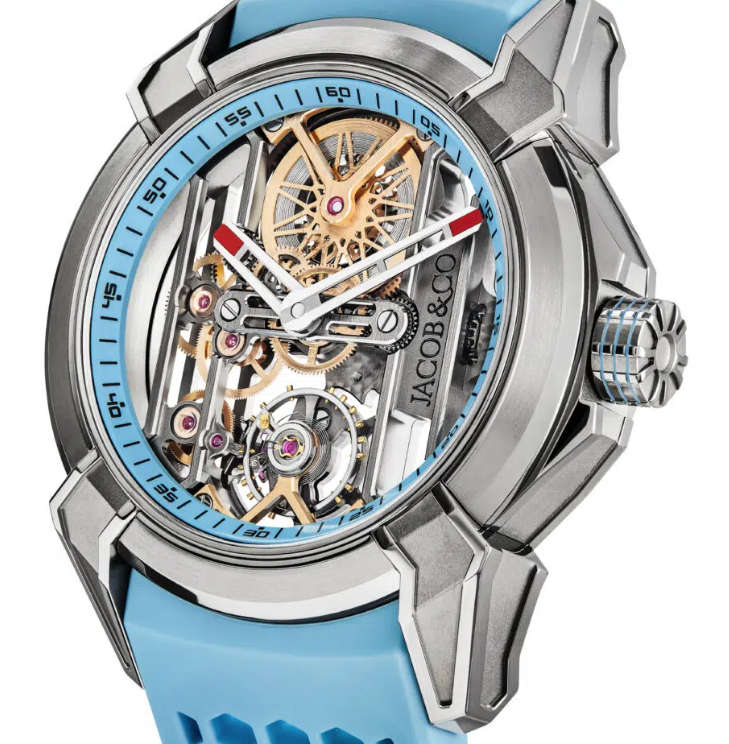Fake Jacob & Co Epic X TITANIUM SKY BLUE EX110.20.AC.AJ.ABRUA watch